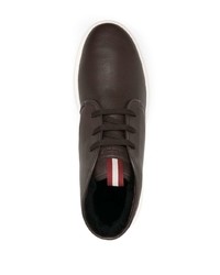 Темно-коричневые кожаные ботинки дезерты от Bally