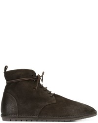 Темно-коричневые кожаные ботинки дезерты от Marsèll
