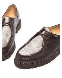 Темно-коричневые кожаные ботинки дезерты от Paraboot