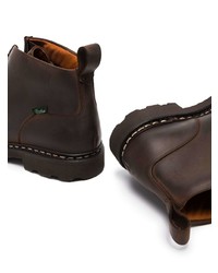 Темно-коричневые кожаные ботинки дезерты от Paraboot