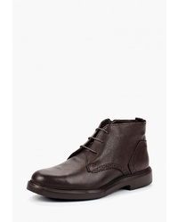 Темно-коричневые кожаные ботинки дезерты от Pierre Cardin