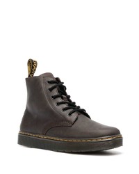Темно-коричневые кожаные ботинки дезерты от Dr. Martens