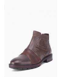 Мужские темно-коричневые кожаные ботинки челси от Airbox