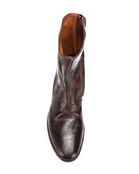 Мужские темно-коричневые кожаные ботинки челси от Premiata