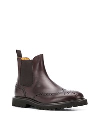 Мужские темно-коричневые кожаные ботинки челси от Scarosso