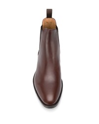 Мужские темно-коричневые кожаные ботинки челси от Scarosso