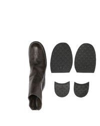 Мужские темно-коричневые кожаные ботинки челси от Guidi