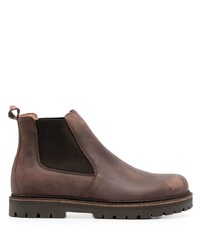 Мужские темно-коричневые кожаные ботинки челси от Birkenstock