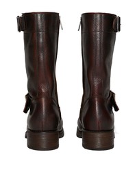 Мужские темно-коричневые кожаные ботинки челси от DSQUARED2