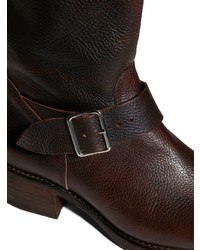 Мужские темно-коричневые кожаные ботинки челси от DSQUARED2