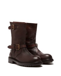 Мужские темно-коричневые кожаные ботинки челси от Dolce & Gabbana