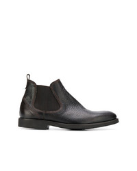 Мужские темно-коричневые кожаные ботинки челси от Canali