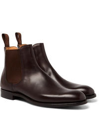 Мужские темно-коричневые кожаные ботинки челси от Cheaney