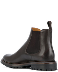 Женские темно-коричневые кожаные ботинки челси от Church's