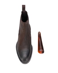 Мужские темно-коричневые кожаные ботинки челси от Scarosso