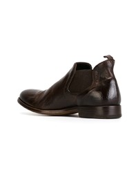Женские темно-коричневые кожаные ботинки челси от Alberto Fasciani