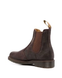 Мужские темно-коричневые кожаные ботинки челси от Dr. Martens