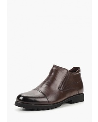 Мужские темно-коричневые кожаные ботинки челси от Dino Ricci Select