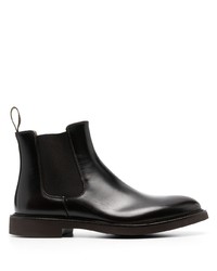 Мужские темно-коричневые кожаные ботинки челси от Doucal's