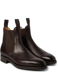Мужские темно-коричневые кожаные ботинки челси от Edward Green