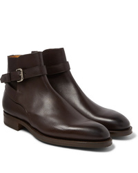 Мужские темно-коричневые кожаные ботинки челси от Edward Green