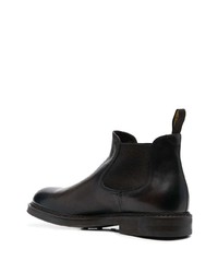Мужские темно-коричневые кожаные ботинки челси от Doucal's
