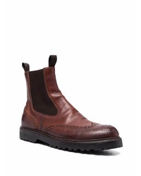 Мужские темно-коричневые кожаные ботинки челси от Eleventy