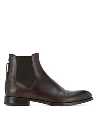 Мужские темно-коричневые кожаные ботинки челси от Ermenegildo Zegna XXX