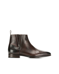Мужские темно-коричневые кожаные ботинки челси от Ermenegildo Zegna XXX