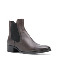 Мужские темно-коричневые кожаные ботинки челси от Fiorentini+Baker
