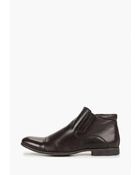 Мужские темно-коричневые кожаные ботинки челси от Franco Bellucci