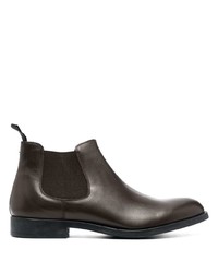 Мужские темно-коричневые кожаные ботинки челси от Fratelli Rossetti