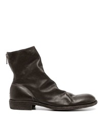 Мужские темно-коричневые кожаные ботинки челси от Guidi