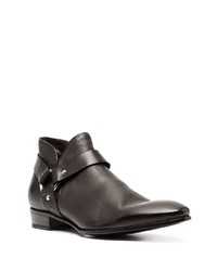 Мужские темно-коричневые кожаные ботинки челси от Lidfort