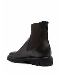 Мужские темно-коричневые кожаные ботинки челси от Billionaire