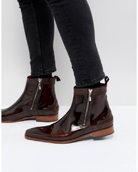 Мужские темно-коричневые кожаные ботинки челси от Jeffery West
