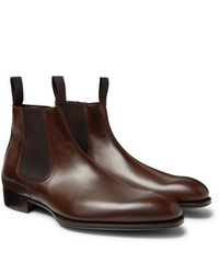 Мужские темно-коричневые кожаные ботинки челси от Kingsman