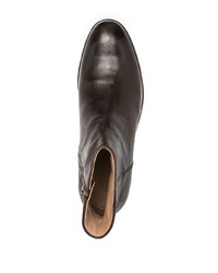 Мужские темно-коричневые кожаные ботинки челси от Ajmone