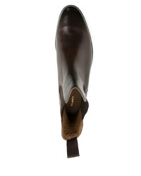 Мужские темно-коричневые кожаные ботинки челси от Egrey