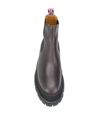 Мужские темно-коричневые кожаные ботинки челси от Burberry