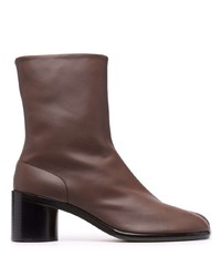 Мужские темно-коричневые кожаные ботинки челси от Maison Margiela