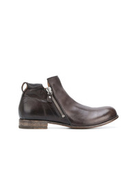 Мужские темно-коричневые кожаные ботинки челси от Moma