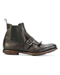 Мужские темно-коричневые кожаные ботинки челси от Church's