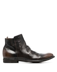 Мужские темно-коричневые кожаные ботинки челси от Officine Creative