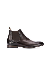 Мужские темно-коричневые кожаные ботинки челси от Pantanetti