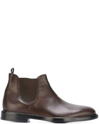 Мужские темно-коричневые кожаные ботинки челси от Paul Smith