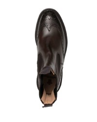 Мужские темно-коричневые кожаные ботинки челси от Tricker's