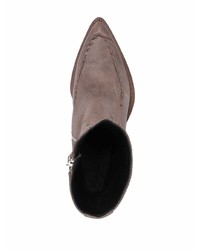 Мужские темно-коричневые кожаные ботинки челси от Acne Studios
