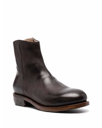 Мужские темно-коричневые кожаные ботинки челси от Ajmone