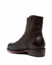 Мужские темно-коричневые кожаные ботинки челси от Ajmone